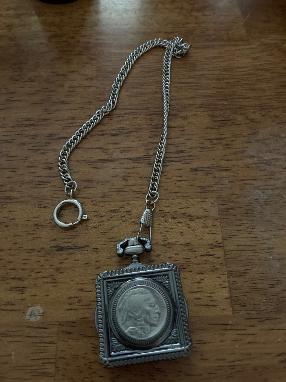 American coin treasures buffalo nickel coin pocket watch